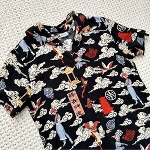 Avatar the Last Airbender Short Sleeve Button-Up Blouse B4